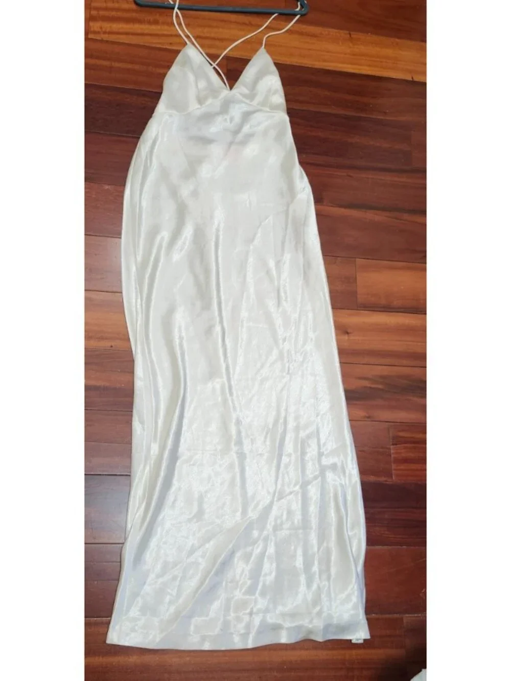 NWT Free People Mona Co-Ord Ivory Satin Slip Midi Dress Size S/P